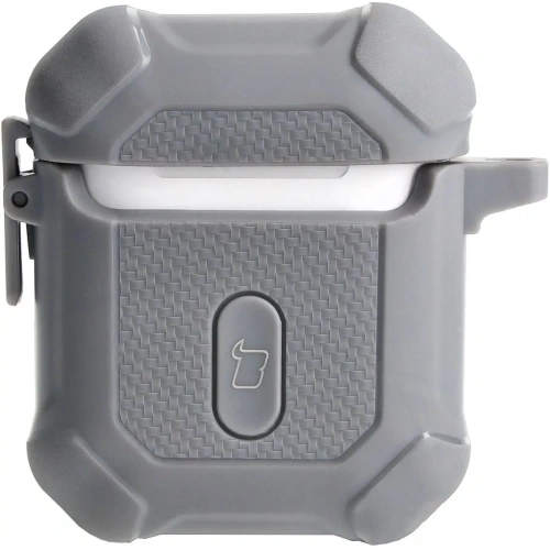 Etui Bizon Case Headphone Armor do Apple Airpods 1/2 szare