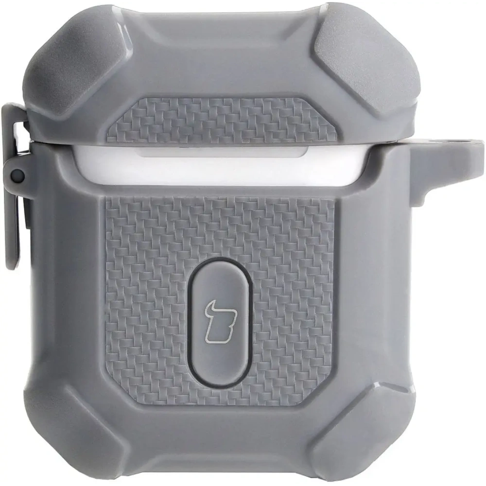 Wholesale Bizon Case Headphone Armor Apple Airpods 1/2 grey - BIZ3877 - {ean13} - Hurt