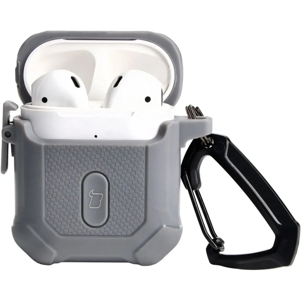 Wholesale Bizon Case Headphone Armor Apple Airpods 1/2 grey - BIZ3877 - {ean13} - Hurt