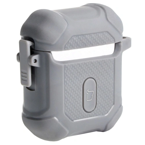 Etui Bizon Case Headphone Armor do Apple Airpods 1/2 szare