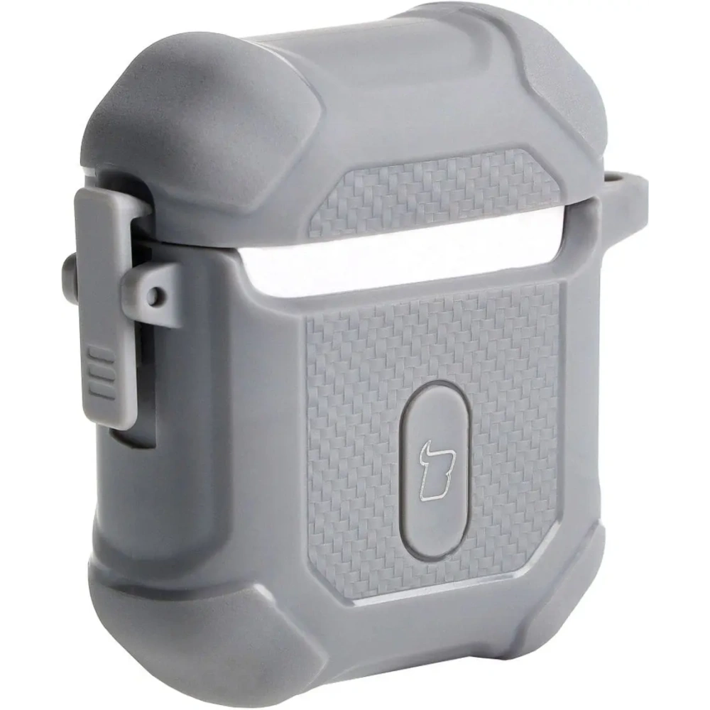 Wholesale Bizon Case Headphone Armor Apple Airpods 1/2 grey - BIZ3877 - {ean13} - Hurt
