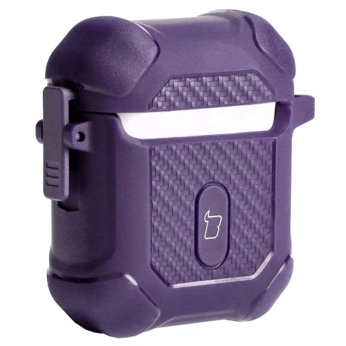 Etui Bizon Case Headphone Armor do Apple Airpods 1/2 fioletowe