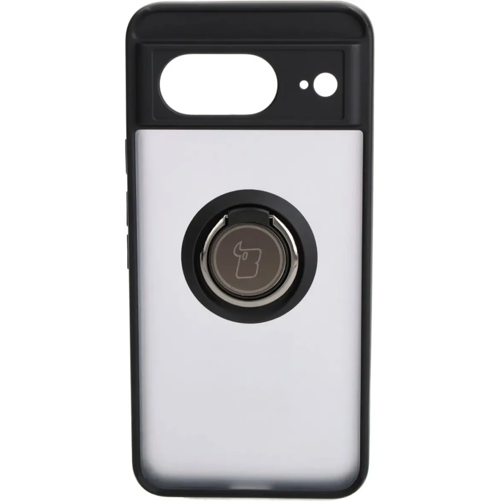 Wholesale Bizon Case Hybrid Ring Google Pixel 8 smoky with a black frame - BIZ3889 - {ean13} - Hurt