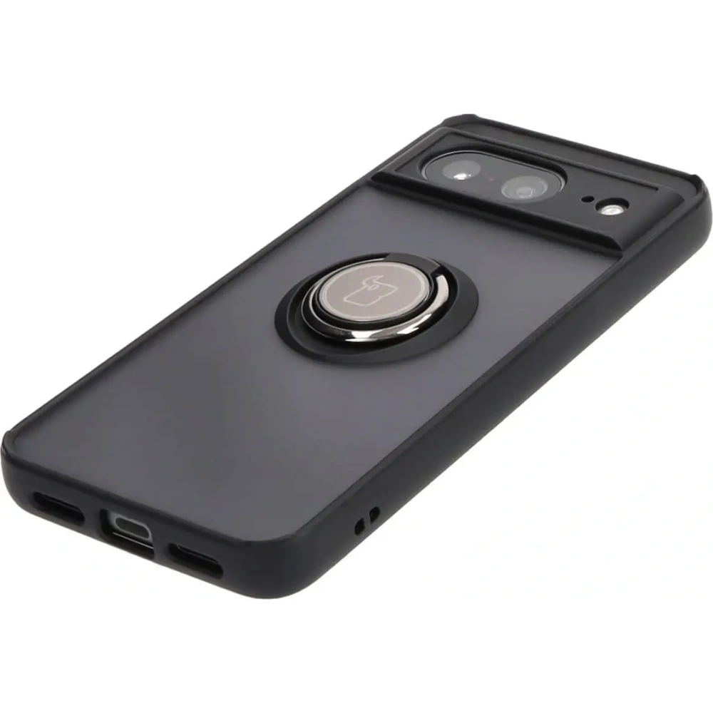Wholesale Bizon Case Hybrid Ring Google Pixel 8 smoky with a black frame - BIZ3889 - {ean13} - Hurt