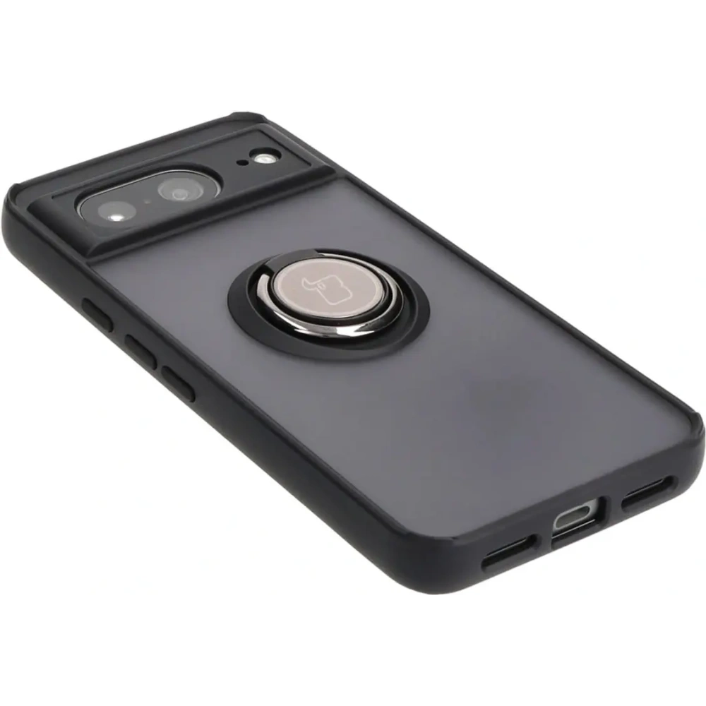 Wholesale Bizon Case Hybrid Ring Google Pixel 8 smoky with a black frame - BIZ3889 - {ean13} - Hurt