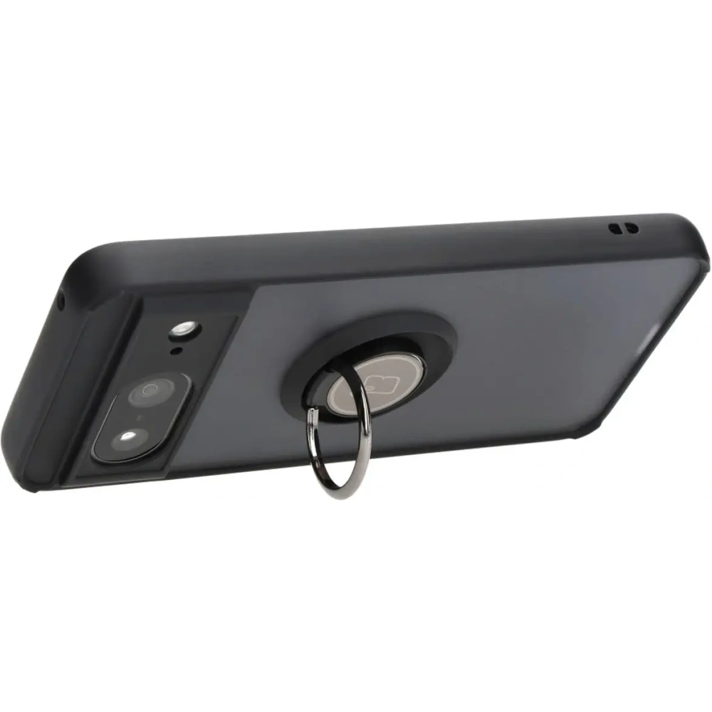 Wholesale Bizon Case Hybrid Ring Google Pixel 8 smoky with a black frame - BIZ3889 - {ean13} - Hurt
