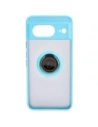 Hurtownia GSM - Etui s úchytem na palec Bizon Case Hybrid Ring pro Google Pixel 8 kouřové s jasně modrým rámečkem - BIZ3891 - {ean13} - Hurt
