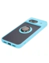 Hurtownia GSM - Etui s úchytem na palec Bizon Case Hybrid Ring pro Google Pixel 8 kouřové s jasně modrým rámečkem - BIZ3891 - {ean13} - Hurt