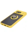 Wholesale Bizon Case Hybrid Ring Google Pixel 8 smoky with a yellow frame - BIZ3892 - {ean13} - Hurt