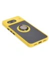 Wholesale Bizon Case Hybrid Ring Google Pixel 8 smoky with a yellow frame - BIZ3892 - {ean13} - Hurt