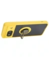 Wholesale Bizon Case Hybrid Ring Google Pixel 8 smoky with a yellow frame - BIZ3892 - {ean13} - Hurt