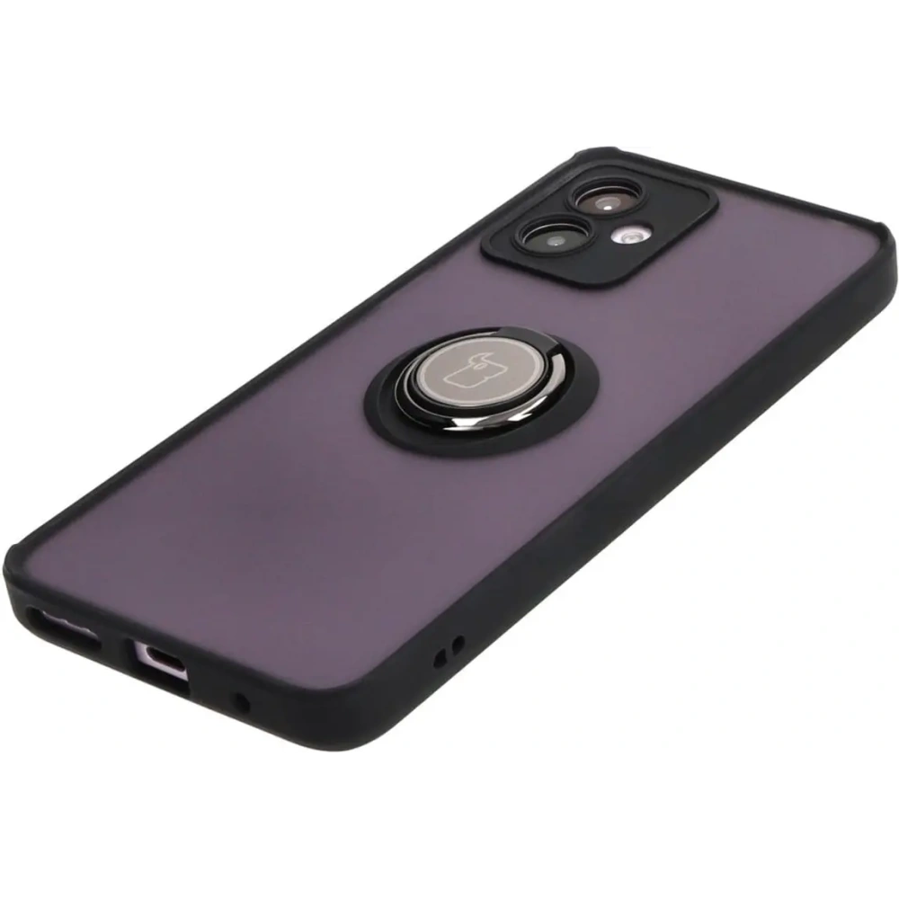 Hurtownia GSM - Bizon Case Hybrid Ring Motorola Moto G14 füstös fekete kerettel - BIZ3901 - {ean13} - Hurt