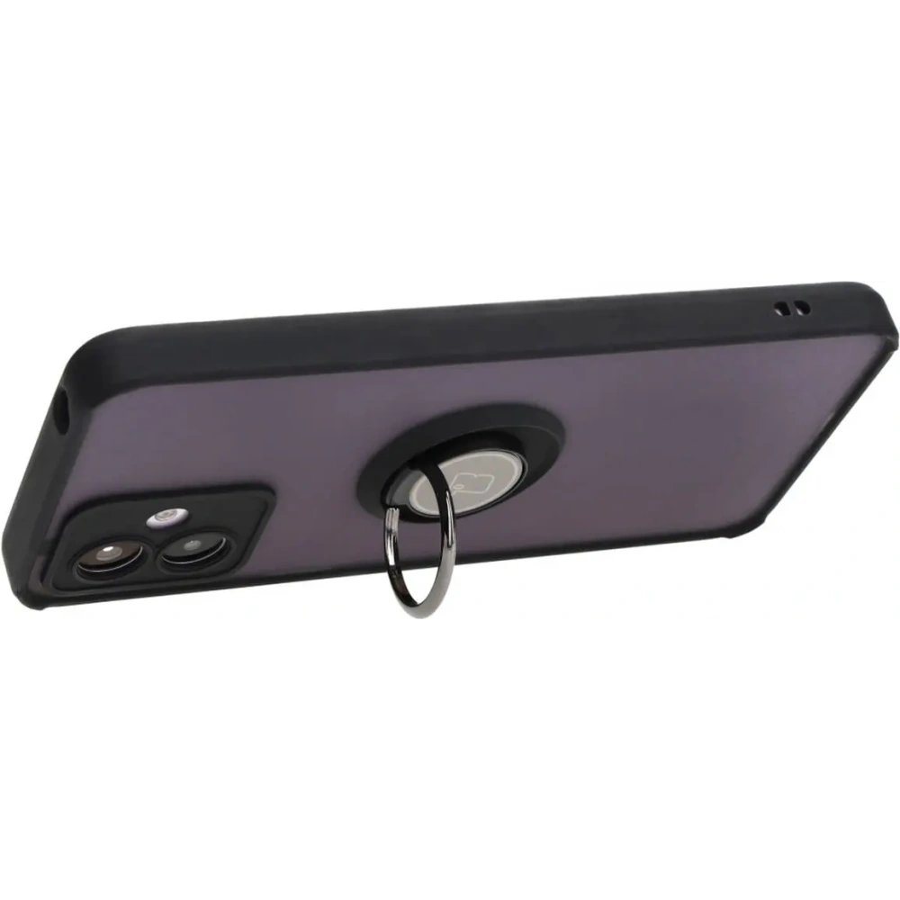 Hurtownia GSM - Bizon Case Hybrid Ring Motorola Moto G14 füstös fekete kerettel - BIZ3901 - {ean13} - Hurt