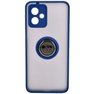 Hurtownia GSM - Bizon Case Hybrid Ring Motorola Moto G14 füstös színben, tengerészkék kerettel - BIZ3902 - {ean13} - Hurt