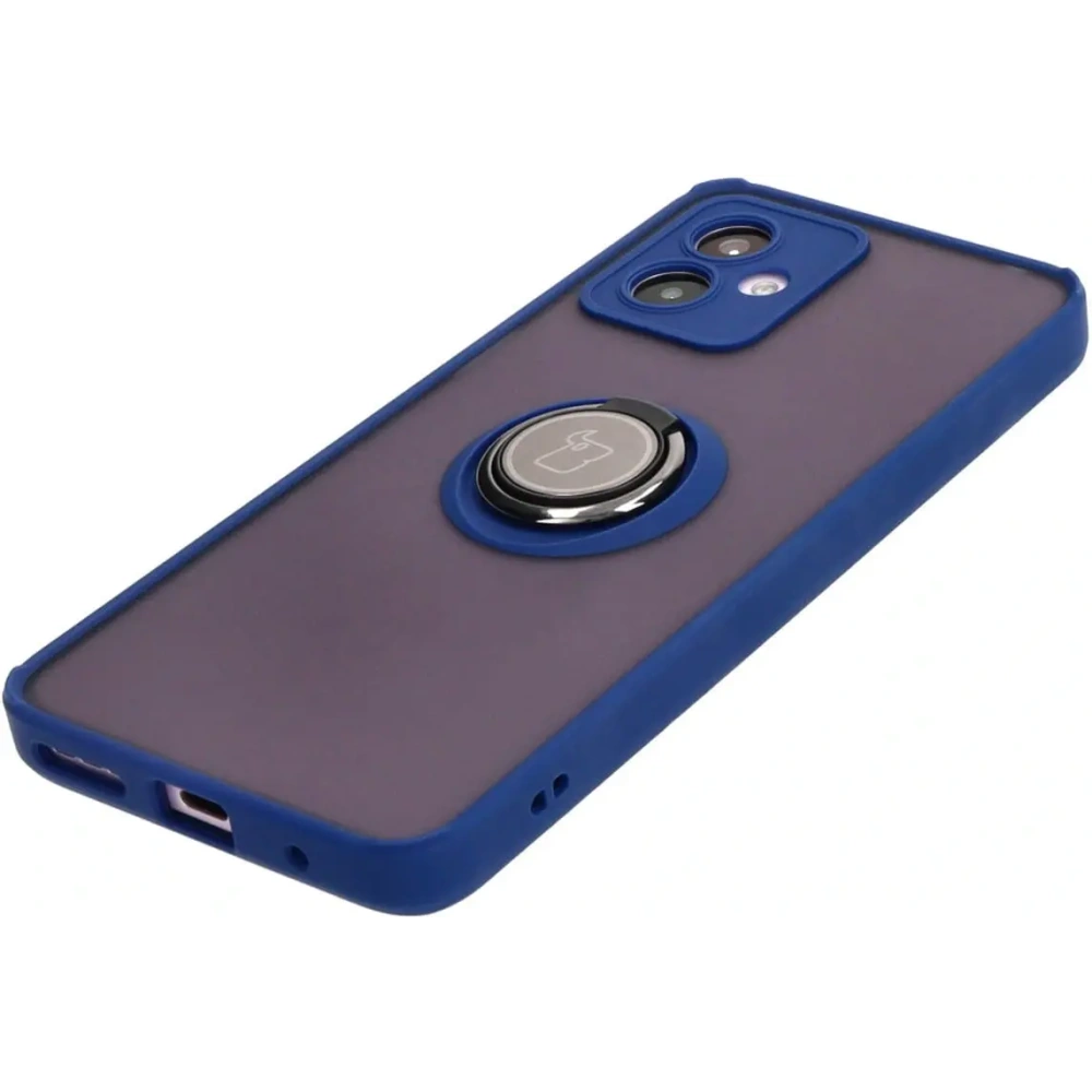 Hurtownia GSM - Bizon Case Hybrid Ring Motorola Moto G14 füstös színben, tengerészkék kerettel - BIZ3902 - {ean13} - Hurt