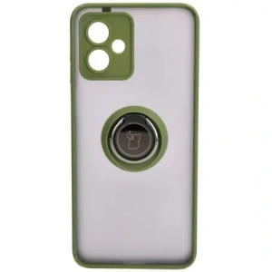 Hurtownia GSM - Bizon Case Hybrid Ring Motorola Moto G14 füstös színű, zöld kerettel - BIZ3904 - {ean13} - Hurt