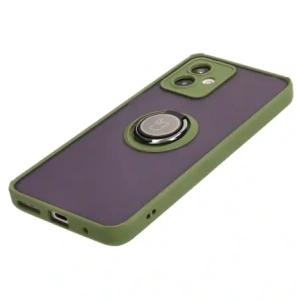 Hurtownia GSM - Bizon Case Hybrid Ring Motorola Moto G14 füstös színű, zöld kerettel - BIZ3904 - {ean13} - Hurt