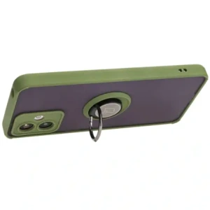 Hurtownia GSM - Bizon Case Hybrid Ring Motorola Moto G14 füstös színű, zöld kerettel - BIZ3904 - {ean13} - Hurt
