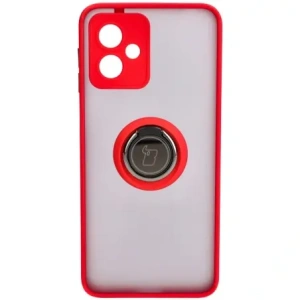 Hurtownia GSM - Bizon Case Hybrid Ring Motorola Moto G14 füstös piros kerettel - BIZ3905 - {ean13} - Hurt