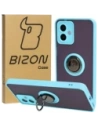 Hurtownia GSM - Etui s úchytem na prst Bizon Case Hybrid Ring pro Motorola Moto G14 kouřové s jasně modrým rámečkem - BIZ3906 - {ean13} - Hurt