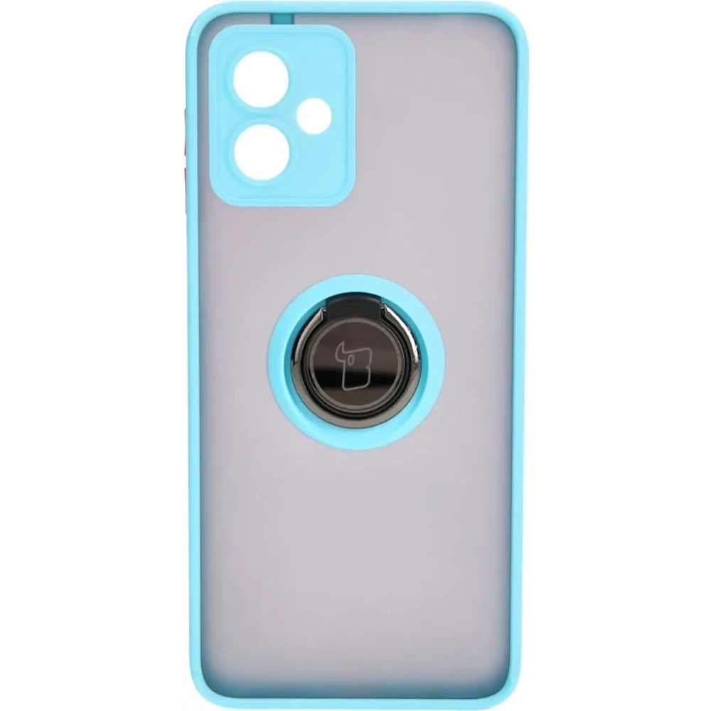 Hurtownia GSM - Bizon Case Hybrid Ring Motorola Moto G14 füstös színű, világoskék kerettel - BIZ3906 - {ean13} - Hurt