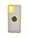 Hurtownia GSM - Etui z uchwytem na palec Bizon Case Hybrid Ring do Motorola Moto G14 kouřové s žlutým rámem - BIZ3907 - {ean13} - Hurt
