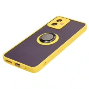 Hurtownia GSM - Bizon Case Hybrid Ring Motorola Moto G14 füstös sárga kerettel - BIZ3907 - {ean13} - Hurt