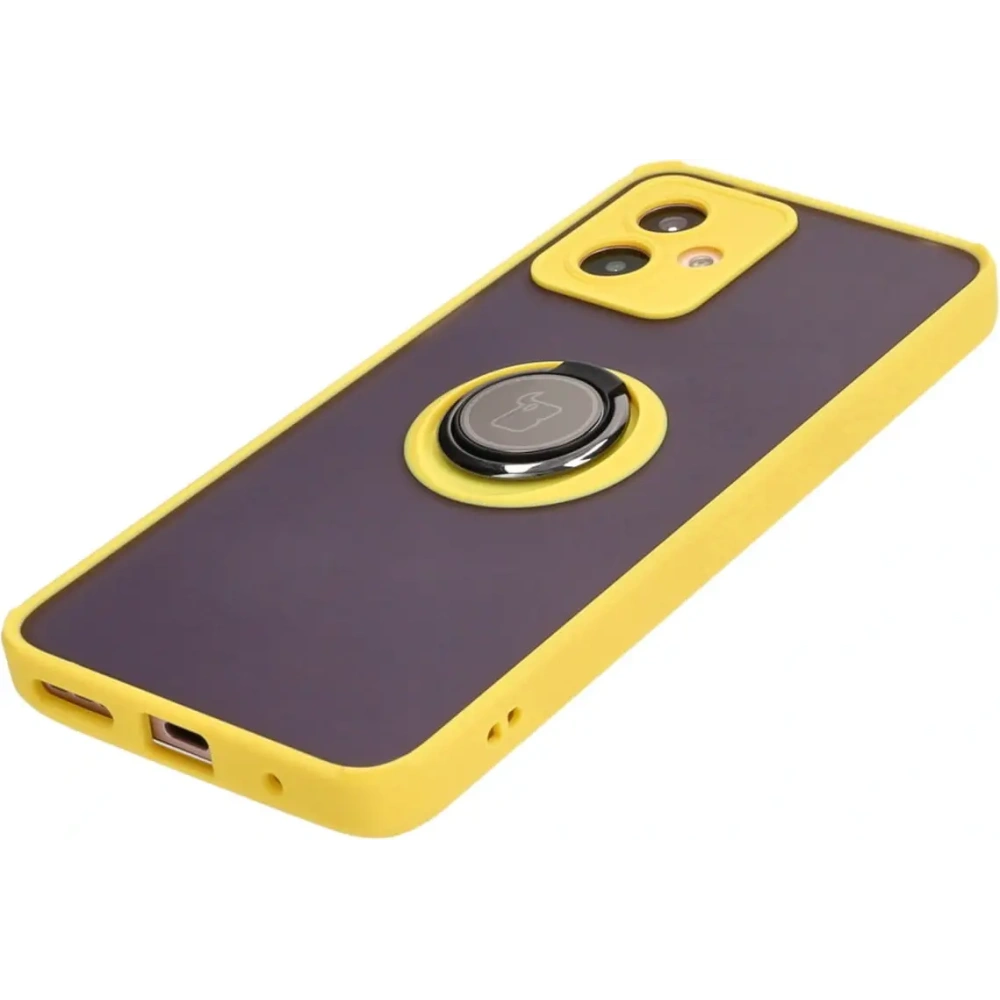 Hurtownia GSM - Bizon Case Hybrid Ring Motorola Moto G14 füstös sárga kerettel - BIZ3907 - {ean13} - Hurt
