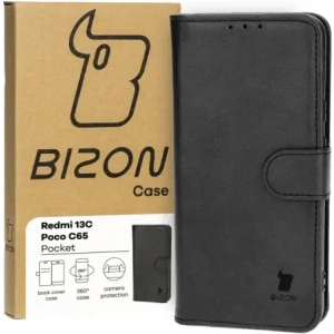 Hurtownia GSM - Etui s klopou Bizon Case Pocket pro Xiaomi Redmi 13C / Xiaomi Poco C65 černé - BIZ3909 - {ean13} - Hurt