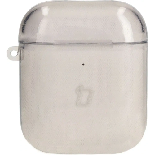 Etui Bizon Case Headphone Clear do Airpods 1/2 przezroczysto-czarne