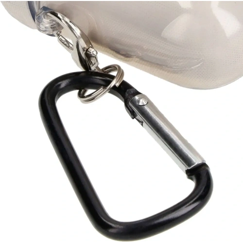 Etui Bizon Case Headphone Clear do Airpods 1/2 przezroczysto-czarne