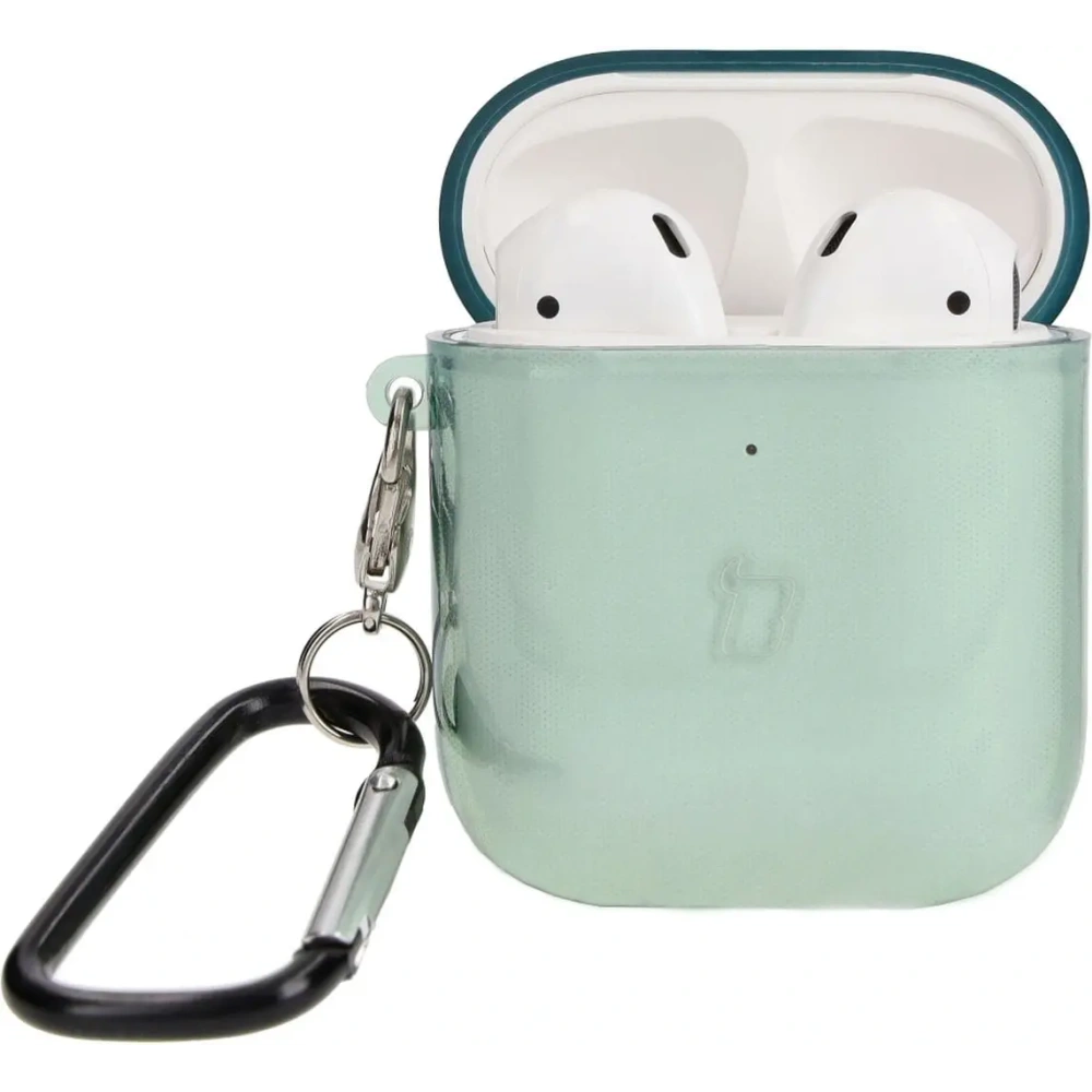 Wholesale Bizon Case Headphone Clear Airpods 1/2 clear-green - BIZ3922 - {ean13} - Hurt