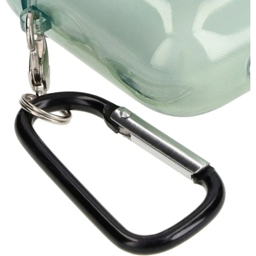 Etui Bizon Case Headphone Clear do Airpods 1/2 przezroczysto-zielone