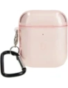 Etui Bizon Case Headphone Clear do Airpods 1/2 przezroczysto-różowe