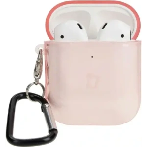 Hurtownia GSM - Etui Bizon Case Headphone Clear pro Airpods 1/2 průhledně-růžové - BIZ3923 - {ean13} - Hurt