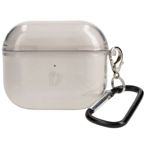 Etui Bizon Case Headphone Clear do Airpods 3 przezroczysto-czarne