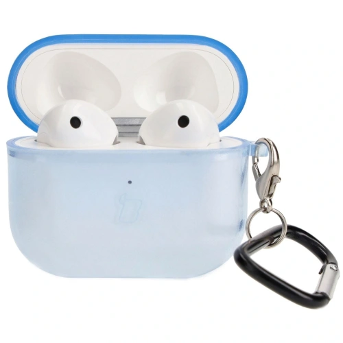 Etui Bizon Case Headphone Clear do Airpods 3 przezroczysto-niebieskie