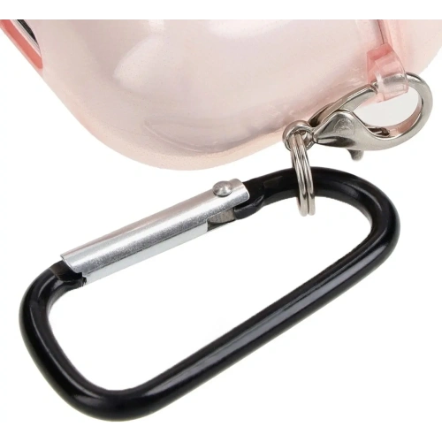 Etui Bizon Case Headphone Clear do Airpods 3 przezroczysto-różowe