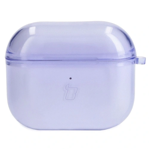 Etui Bizon Case Headphone Clear do Airpods 3 przezroczysto-fioletowe