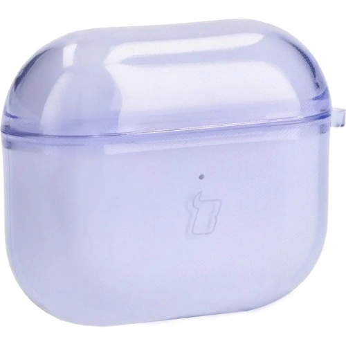 Etui Bizon Case Headphone Clear do Airpods 3 przezroczysto-fioletowe