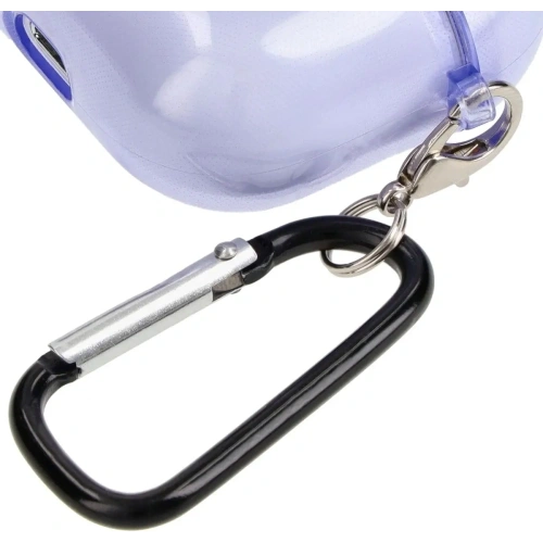 Etui Bizon Case Headphone Clear do Airpods 3 przezroczysto-fioletowe