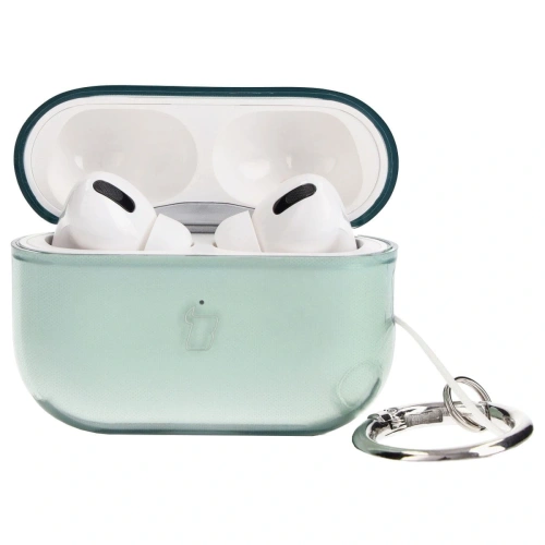 Etui Bizon Case Headphone Clear do Airpods Pro 2 przezroczysto-zielone