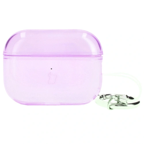 Etui Bizon Case Headphone Clear do Airpods Pro 2 przezroczysto-różowe