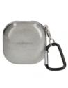Etui Bizon Case Headphone Clear do Samsung Galaxy Buds Live / Pro / Buds2 / Buds2 Pro / Buds FE černé s třpytkami