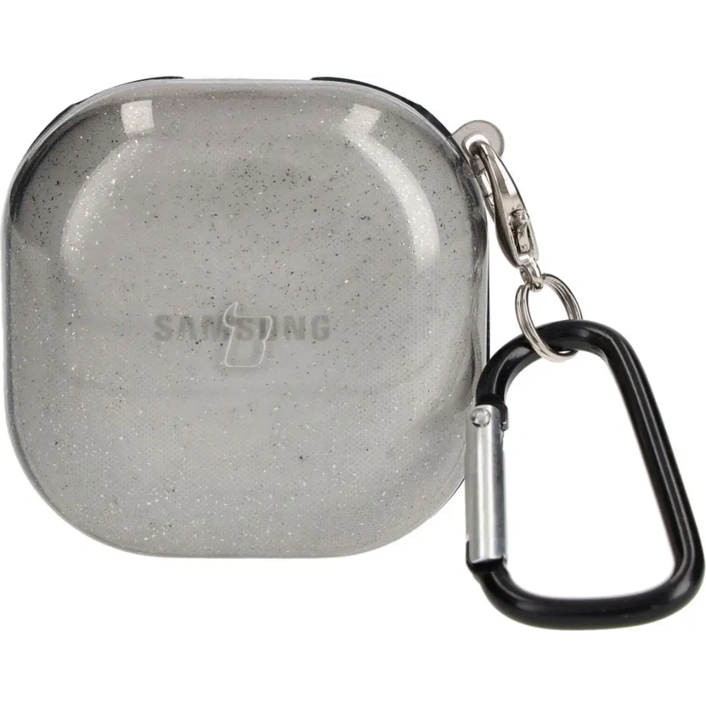 Hurtownia GSM - Bizon Case Headphone Clear Samsung Galaxy Buds Live / Pro / Buds2 / Buds2 Pro / Buds FE negru-glitter - BIZ3934 - {ean13} - Hurt