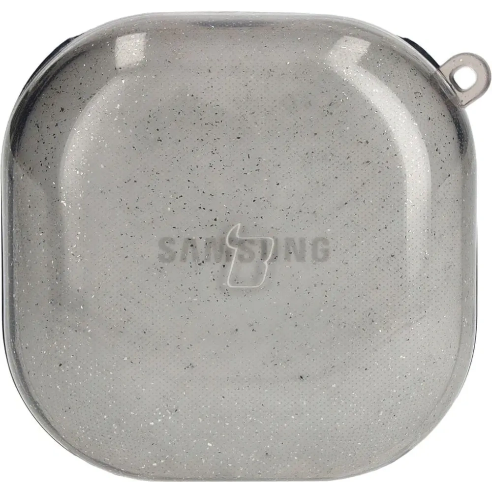 Hurtownia GSM - Etui Bizon Case Headphone Clear do Samsung Galaxy Buds Live / Pro / Buds2 / Buds2 Pro / Buds FE černé s třpytkami - BIZ3934 - {ean13} - Hurt