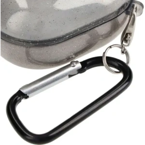 Wholesale Bizon Case Headphone Clear Samsung Galaxy Buds Live / Pro / Buds2 / Buds2 Pro / Buds FE black-glitter - BIZ3934 - {ean13} - Hurt