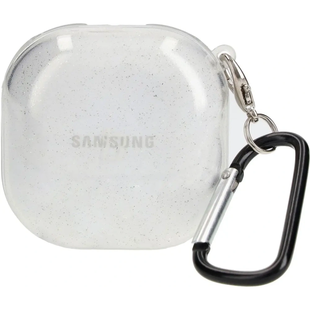 Hurtownia GSM - Etui Bizon Case Headphone Clear do Samsung Galaxy Buds Live / Pro / Buds2 / Buds2 Pro / Buds FE průhledné s glitry - BIZ3935 - {ean13} - Hurt