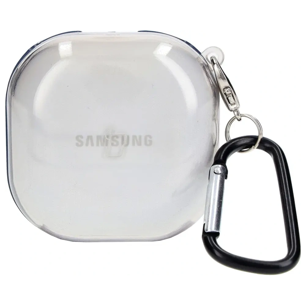 Hurtownia GSM - Etui Bizon Case Headphone Clear do Samsung Galaxy Buds Live / Pro / Buds2 / Buds2 Pro / Buds FE przezroczysto-czarne - BIZ3937 - {ean13} - Hurt