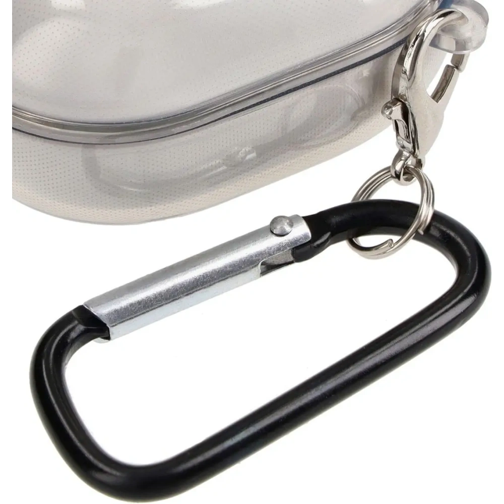 Hurtownia GSM - Etui Bizon Case Headphone Clear do Samsung Galaxy Buds Live / Pro / Buds2 / Buds2 Pro / Buds FE przezroczysto-czarne - BIZ3937 - {ean13} - Hurt